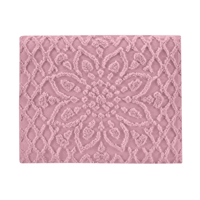 Taie décorative 100% coton , Rose