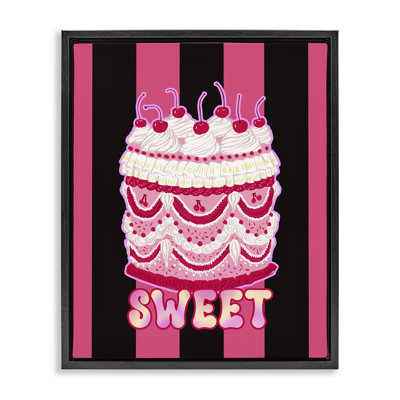 «Sweet Cake with Stripes», art mural encadré par Ziwei Li