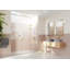 Stellar 94.25 in. x 78 in. Fully Frameless 3 Panel Inline Hinge Shower Door-50326801