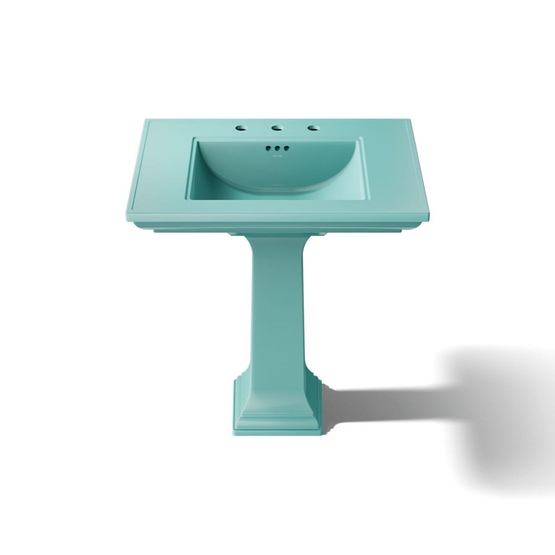 Memoirs Stately 30-3/4 In. Rectangular Pedestal Bathroom Sink, 150th Spring Green