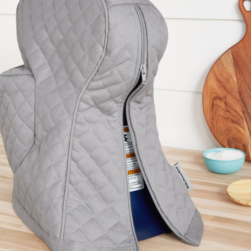 KitchenAid® Quilted Fitted Mixer Cover, White