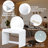 39" Makeup Vanity Table with Mirror Touch Screen Lighted Mirror, Dressing Table with Drawer for Bedroom, White