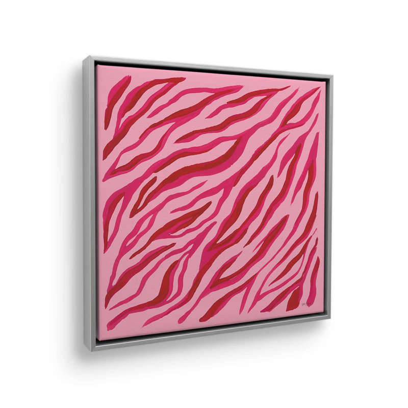 In the Jungle VIII by Yvette St. Amant Canvas Art Print, Argent argent, Cadre flottant, H 12 po x l 12 po
