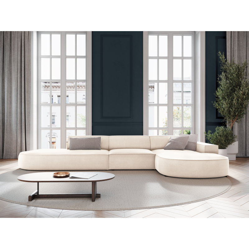 Modular L-Shaped Corner Sofa, Right Hand Facing, Beige