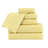 Ruvins Cotton Highly Absorbent 6-Piece Solid and Checkered Border Towel Set-743351387