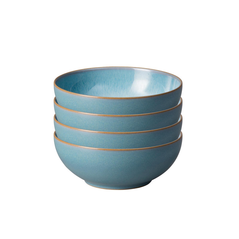 Denby Azure Haze Coupe 12 Piece Dinnerware Set, Service for  4