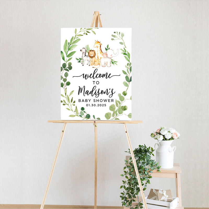 Panneau de bienvenue pour fête de naissance