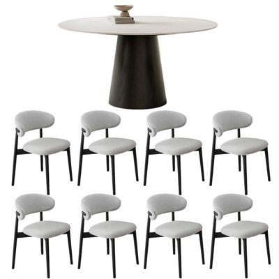 Light luxury aesthetic dining table and chair