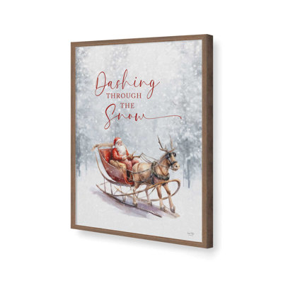 «Dashing Through the Snow» par Lux + Me Designs, reproduction d'art