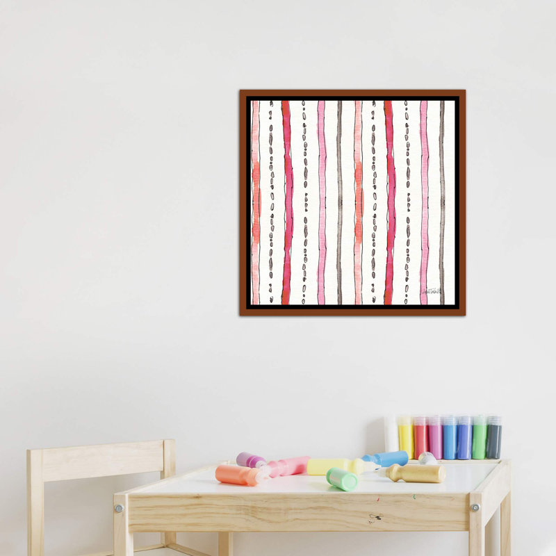 Art sur motif chic accents vi, H 26 po x l 26 po x P 1,5 po, Toile avec cadre en bois classique