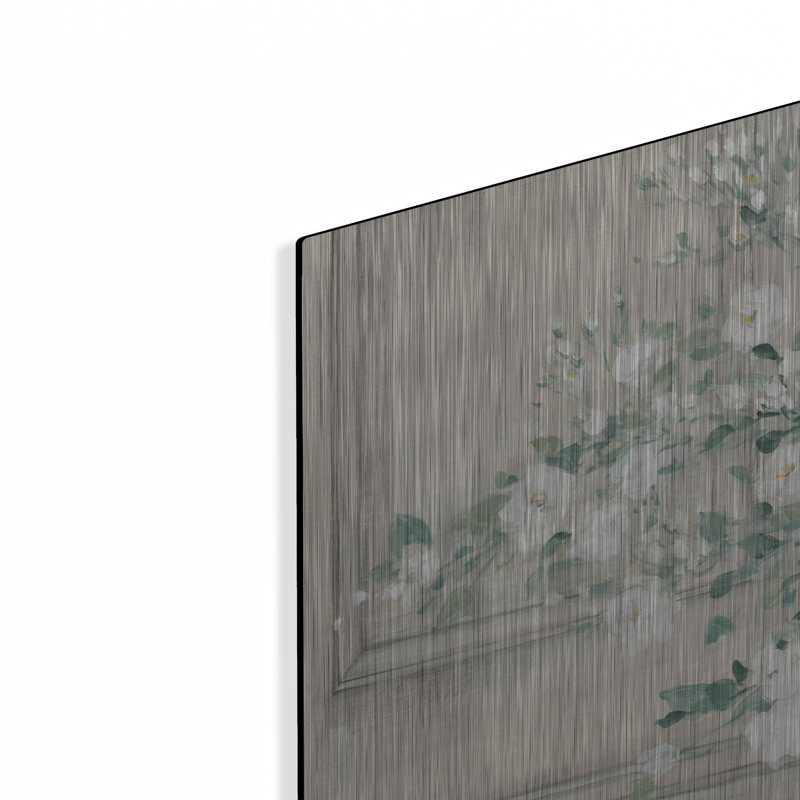 «White Bouquet Neutral» par Julia Purinton, art mural en métal, 24 po x 16 po