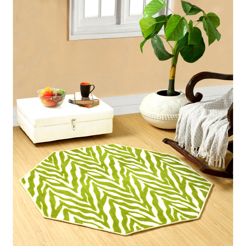 Animal Print Indoor Rug, Octagon 10'