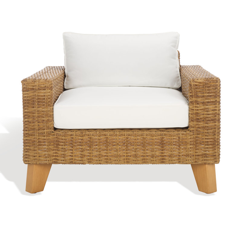 Margarita Wicker Patio Chair, Natural