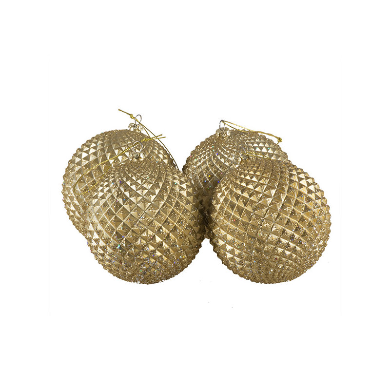 10cm Bauble, Matte Gold
