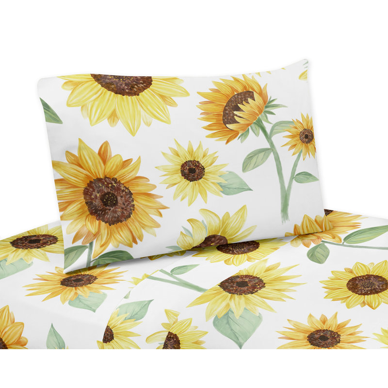 Sunflower Collection Floral Sheet Set