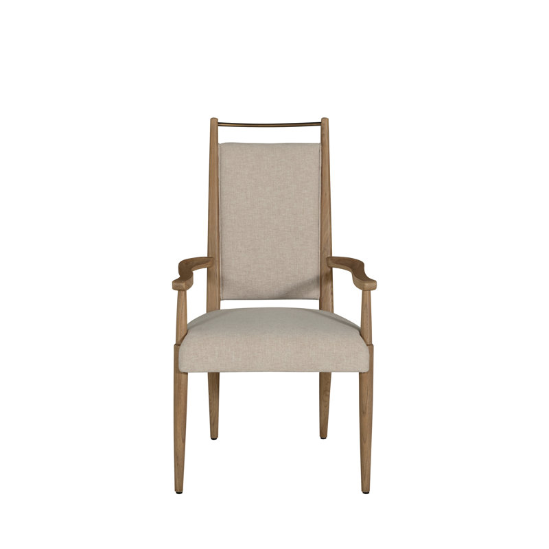 Highland Oak High Back Dining Arm Chair, Dawn