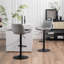 Swivel Bar Stools Modern Leather Upholstered Counter Stools for Kitchen Island, Adjustable Height Stools with Footrest for Home Bar-189897538