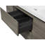 Meuble-lavabo flottant de 48 po avec lavabo, armoire de rangement murale moderne avec lavabo en résine et tiroirs à fermeture en douceur