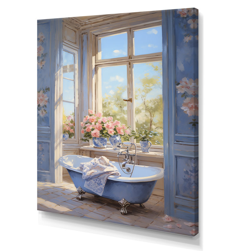 Salle de bain Serenity V - Art mural de salle de bain, H 40 po x l 30 po x P 1,5 po
