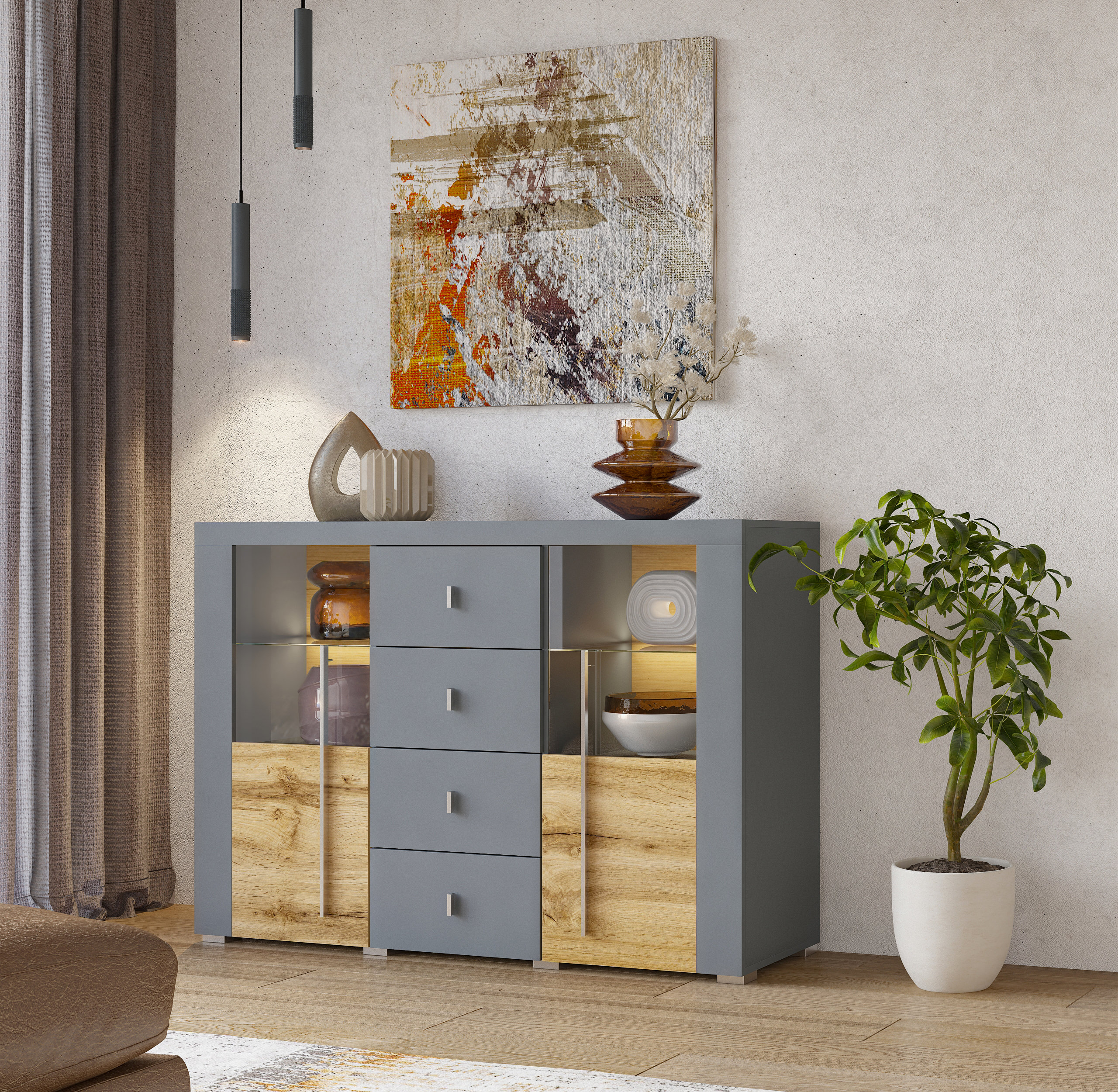 Wayfair sideboard deals grey