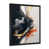 Impression noire sur toile encadrée