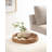 Scalloped Round Rattan Tray