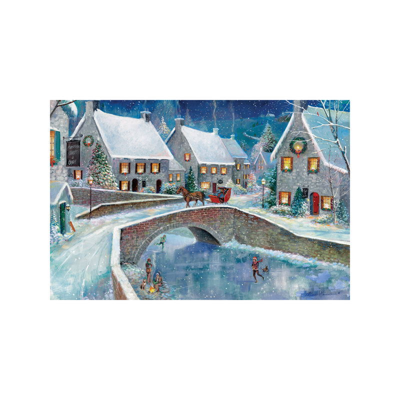 Warm Winter Wonderland by Ruane Manning - Wrapped Canvas Painting, 101.6 cm H x 66.04 cm W x 1.91 cm D