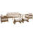 7 Pieces Outdoor Patio Conversation Set-1299540882