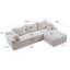 Canapé modulaire 106,3 po Cloud-1236882114-1236882126