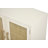 Venice - 4-Door Credenza - White, Natural Finish