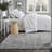 Soft Full Bedding Sets, Polyester Striped Modern Style For Dorm Home
