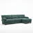 Spacious Deep Seat Sectionals, Wood Frame Modern L Shaped Sofa For Home