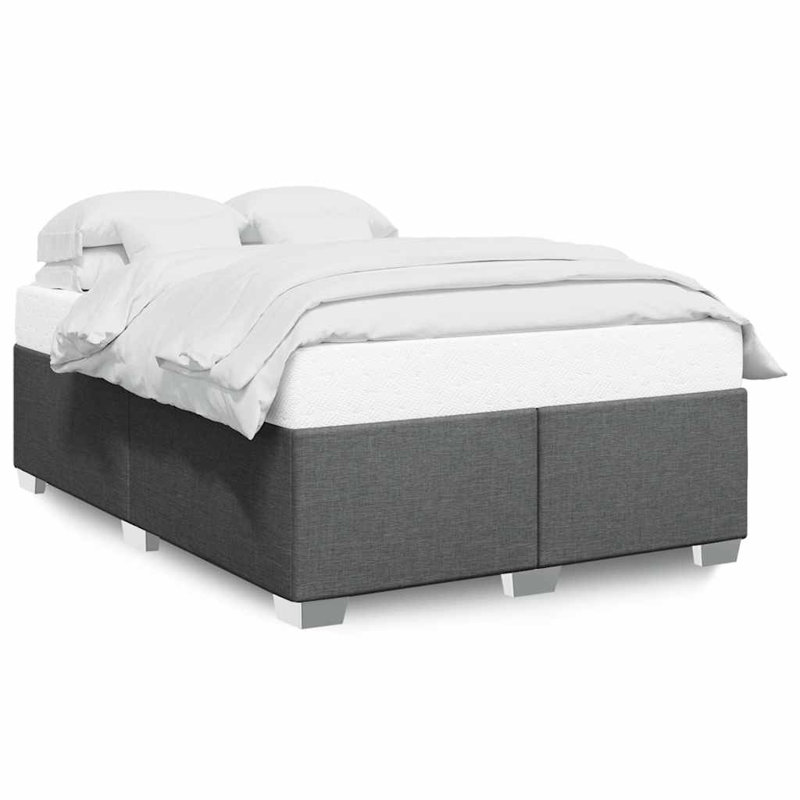 Latitude Run® Bed Frame Without Mattress Twin XL Fabric, Dark Gray, Queen