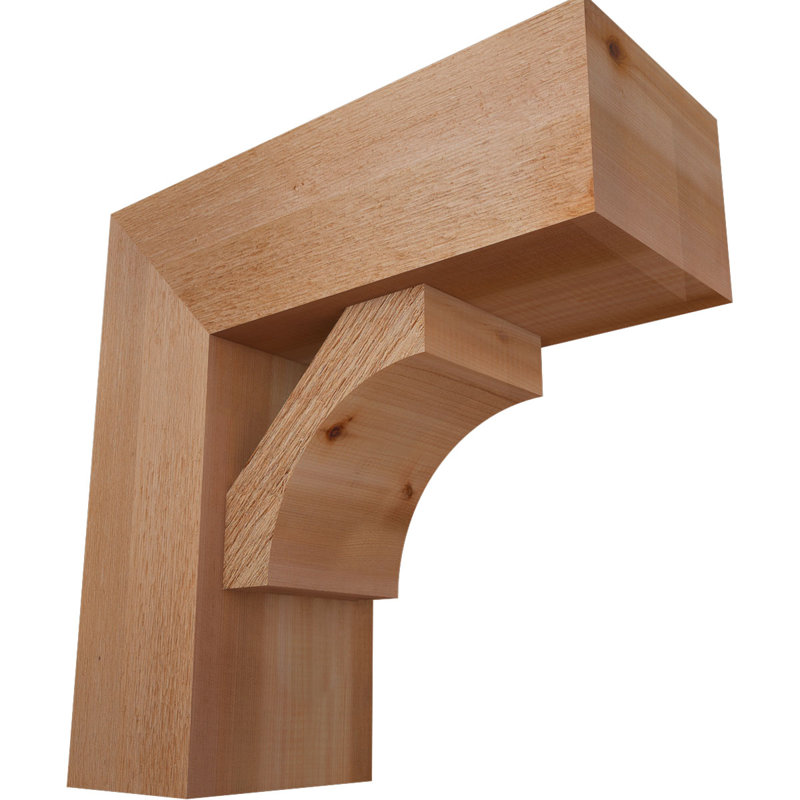 Support Westlake Block avec support décalé, 20 po x 20 po, Cèdre rouge occidental de l 8 po (scié brut)