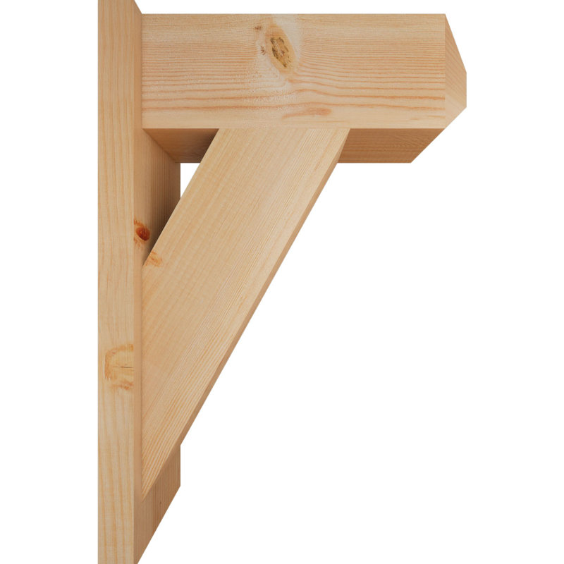 Artisan traditionnel en bois rustique, P 18 po x H 26 po, Sapin Douglas de 7 1/2 po (lisse)