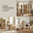 Tall Storage Cabinet With Glass Doors For Dining Room Or Living Room