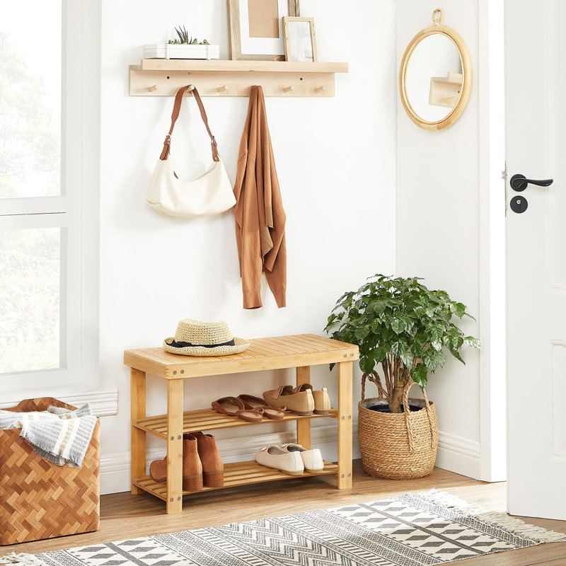 Aleda 6 Pair Shoe Storage Bench
