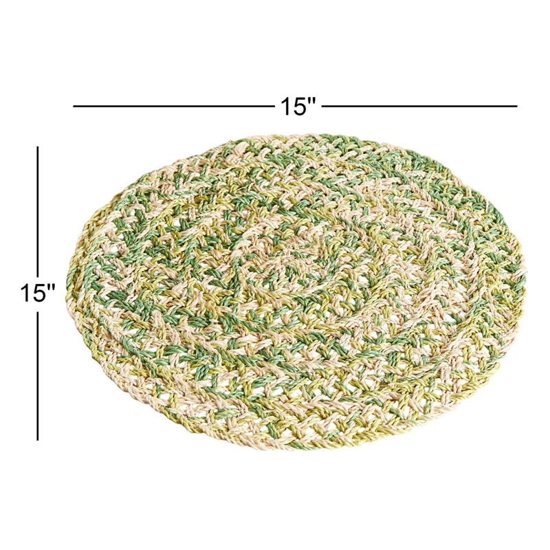 Ensemble de napperons 6 pièces Blakely, Vert