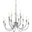 Lustre empire intérieur en nickel poli 16 lumières Concord