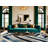 Washable Maritime Blue Ivory Striped Area Rug-1579525836