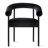 Modern Upholstered Dining Chair with Curved Arms-1564777832