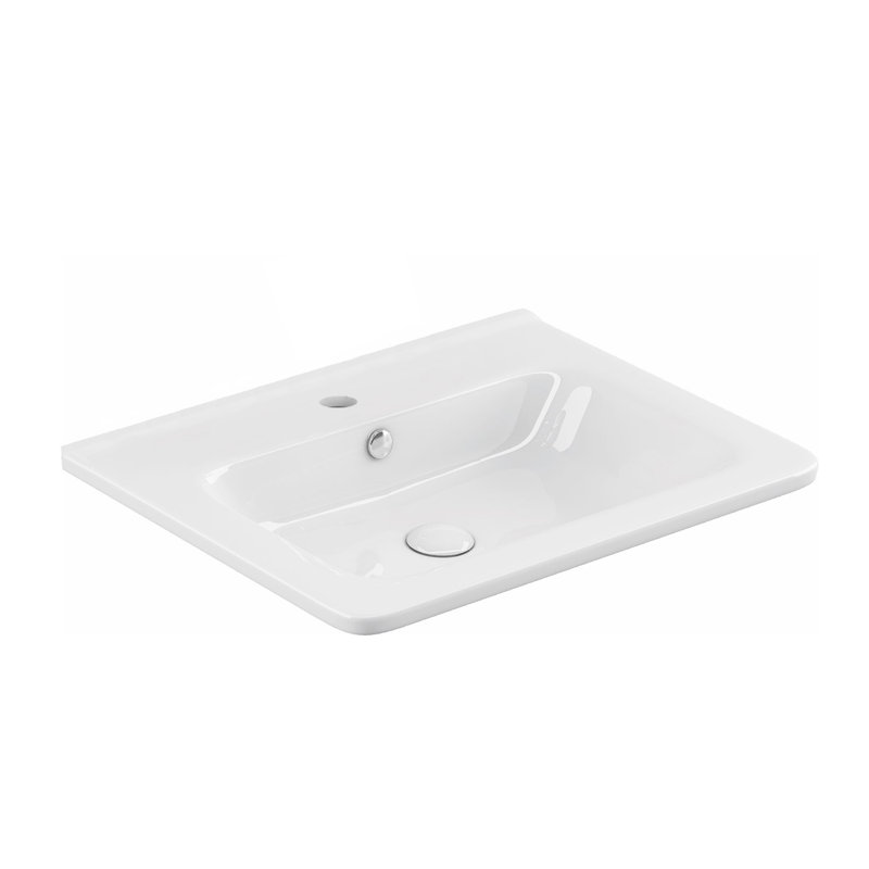 Joy 19.7" Drop-In/Wall Mount Bathroom Sink, Single Hole