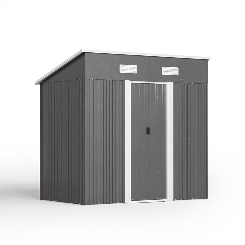 6 ft. W x 4 ft. D Metal Tool Shed