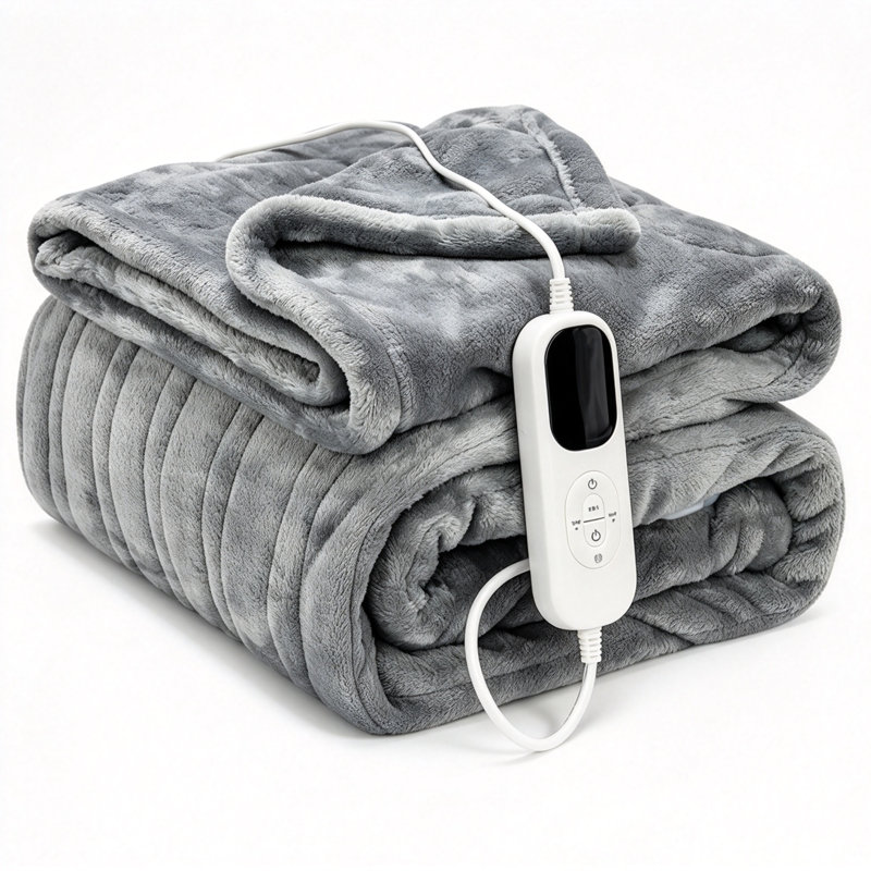 56.06×70.87in Double-Sided Flannel Heated Throw Blanket