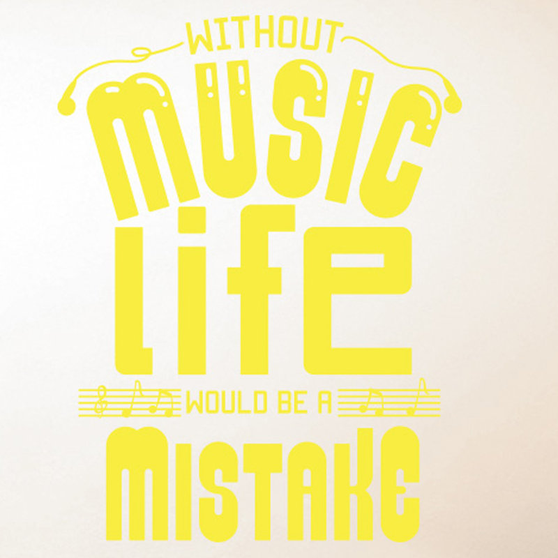 Wall Decal, Bright Yellow