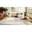 Tapis ivoire / sauge en polypropylène tissé à la machine Lorenco-248695674