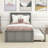 Twin Size Platform Bed with Trundle-70181684