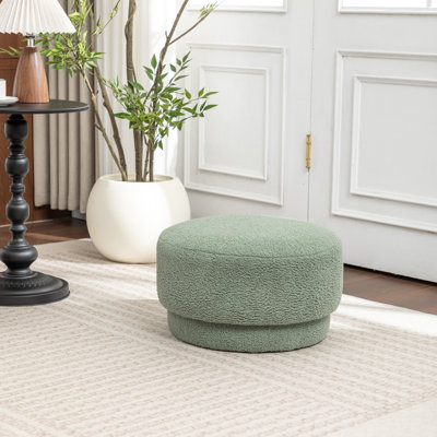 Round Upholstered Ottoman