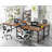 Zina 90.55'' W Rectangle Double Computer Desk-1301741941