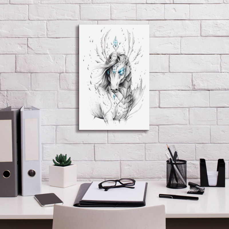 «Bartolomea Sea Horse» par JoJoes Art, H 18 po x l 12 po x P 0,75 po